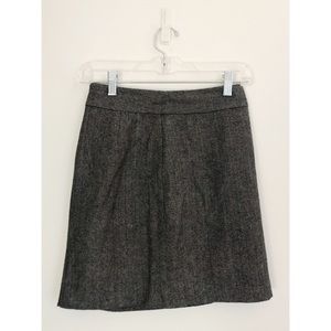 Grey Textured Pencil Skirt